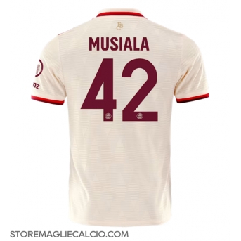 Bayern Munich Jamal Musiala #42 Maglia Gara Terza Repliche 2024-25